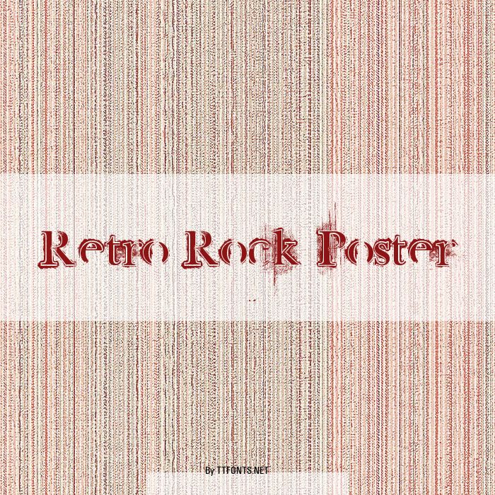 Retro Rock Poster example